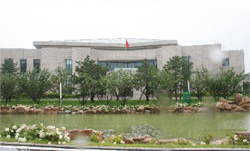 中国の胡錦濤国家主席が宿泊したという中国長春市南湖賓館第９棟の全景。