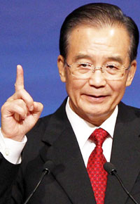 中国の温家宝首相