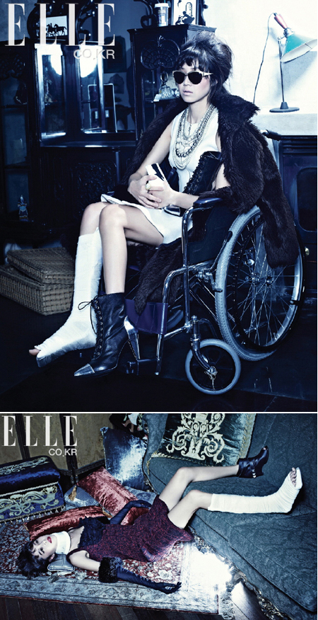 写真 コン ヒョジン 車椅子でハイヒールファッション Joongang Ilbo 中央日報