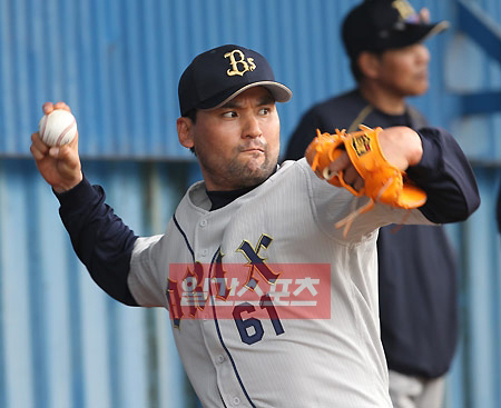 オリックスの開幕戦に先発する可能性が出てきた朴賛浩（パク・チャンホ、３８）。