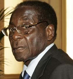 ジンバブエのムガベ大統領。