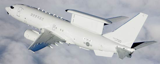 ６月に韓国軍に導入される空中早期警報統制機「ピースアイ」（写真＝ボーイング提供）。