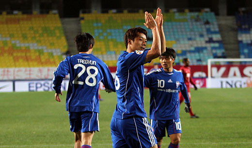 ５、６日に行われたＡＦＣ（アジアサッカー連盟）チャンピオンズリーグの韓日戦は互角だった。