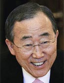 潘基文（バン・ギムン）国連事務総長（６７）。