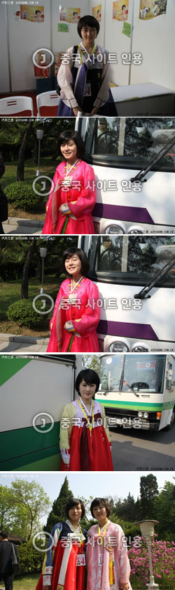 ある中国サイトに載せている北朝鮮女性ガイドの写真。
