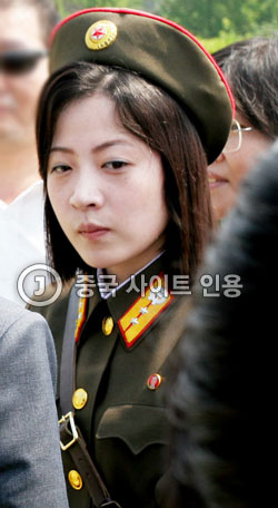 北朝鮮の女性軍人。