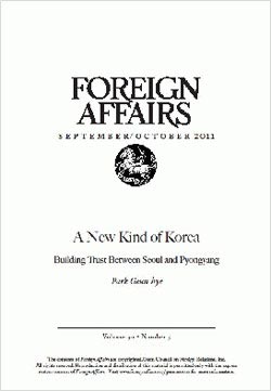 米外交専門隔月誌「フォーリン・アフェアーズ」（Ｆｏｒｅｉｇｎ　Ａｆｆａｉｒｅｓ）９・１０月号への寄稿「新しい韓半島に向かって」。