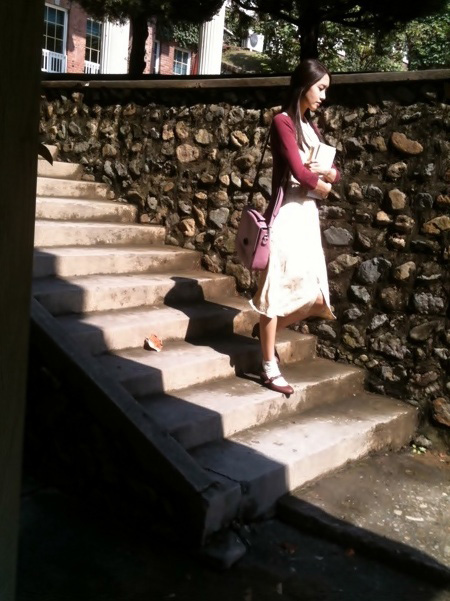 ドラマ「愛の雨」のヒロインを演じている少女時代のユナ（写真＝ポータルサイト掲示板）。