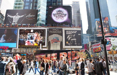 ニューヨークのマジソンスクエアガーデンで「ＳＭタウン・ライブ・ワールド・ツアー・イン・ニューヨーク」が開催された（写真＝ＳＭ提供）。
