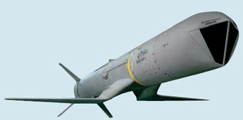 米国の空対地巡航ミサイルジャアズム（ＪＡＳＳＭ）。