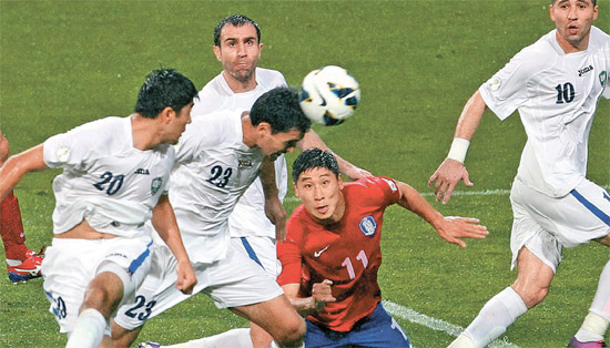 ｗ杯サッカー 韓国 ウズベキスタンのオウンゴール誘い１ ０で辛勝 Joongang Ilbo 中央日報