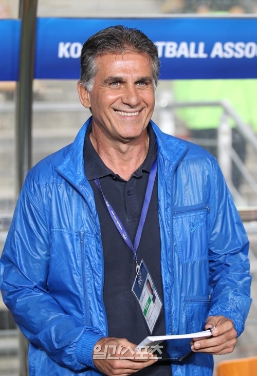 サッカーイラン代表のカルロス・ケイロス監督。