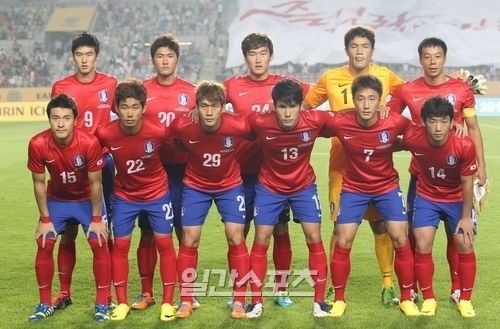 サッカー韓国代表。