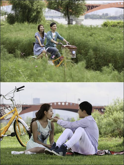 ＫＢＳ（韓国放送公社）第２テレビのドラマ『恋愛を期待して』に出演している歌手のＢｏＡとＺＥ：Ａのシワン。（写真提供＝アイオーケーメディア）