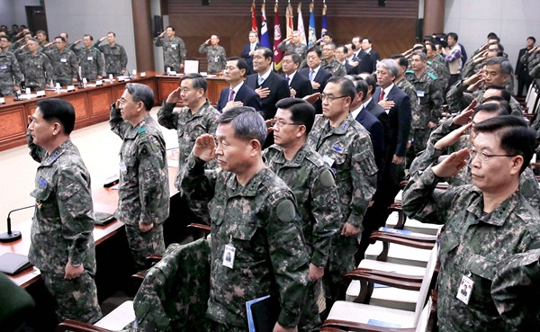 北朝鮮の張成沢（チャン・ソンテク）失脚説が伝えられた翌日の４日、「後半期全軍主要指揮官会議」が韓国国防部で開かれた。