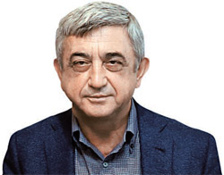 アルメニアのセルジ・サルキシャン大統領（６０）