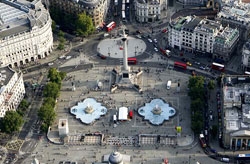 英ロンドンのトラファルガー広場。（写真資料＝中央フォト）
