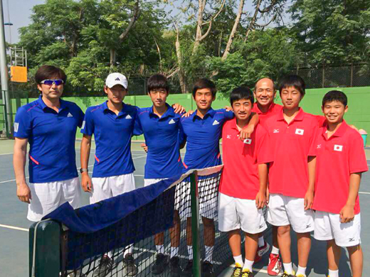 韓国の１４才以下テニス代表チーム