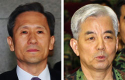 金寛鎮氏（左）と韓民求氏