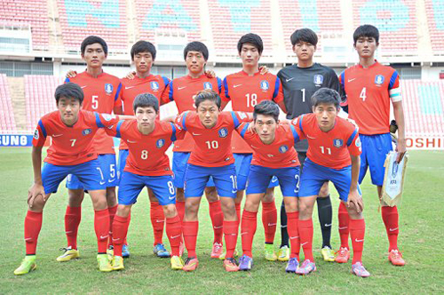 Ｕ－１６サッカー韓国代表チーム（写真提供＝アジアサッカー連盟）