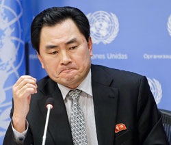 北朝鮮国連代表部のアン・ミョンフン次席大使