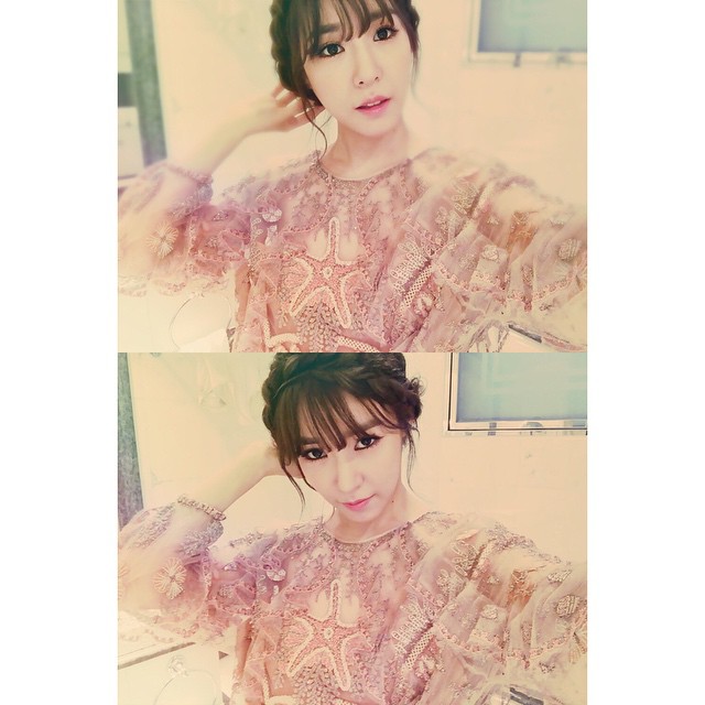少女時代ティファニー ピンクレース衣装に白い肌 人形美貌 Joongang Ilbo 中央日報