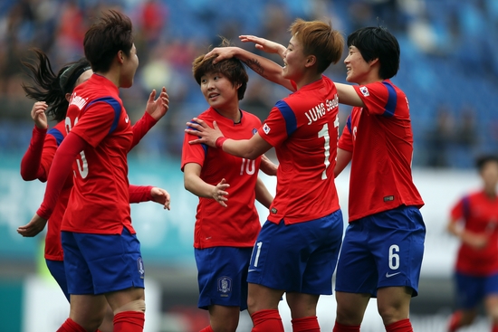 韓国女子サッカー代表（写真＝中央フォトＤＢ）