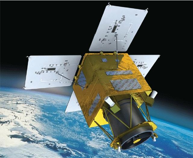 韓国航空宇宙産業（ＫＡＩ）が韓国航空宇宙研究院と共同開発する「次世代中型衛星１号機」。（写真＝韓国航空宇宙産業）