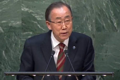 潘基文（パン・ギムン）国連事務総長は、慰安婦合意は被害者人権に焦点を合わせて履行されなければならないと強調した。（写真＝中央フォト）