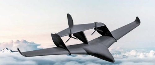 韓国とイスラエルが共同開発する無人機の仮想図。水上着陸が可能だ。（写真＝産業通商資源部）