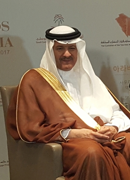 サウジアラビア観光国家遺産委員会のスルタン・ビン・サルマン委員長