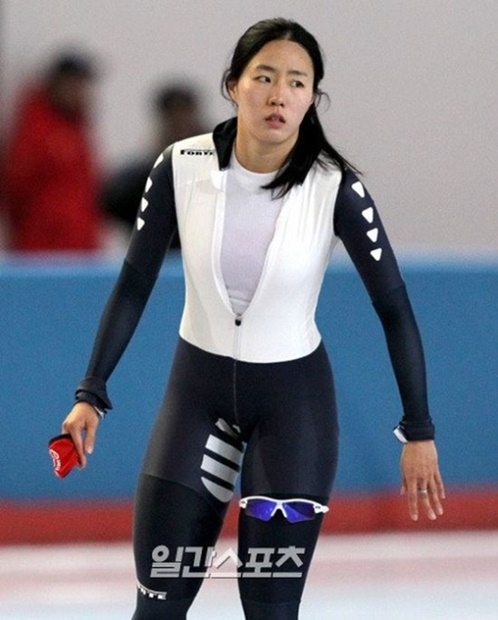 韓国女子スピードスケートのイ・サンファ