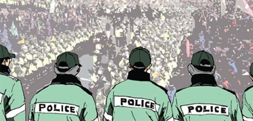 「過激デモ＋警察無能＝市民の苦痛」