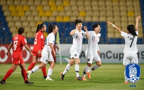 韓国女子サッカーがワールドカップ（Ｗ杯）本大会行きを決めた。