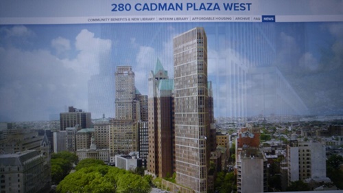 キャドマンアソシエーツのホームページ（http://280cadman.com）に掲載されている「ワンクリントン」アパート（手前のビル）のイメージ。