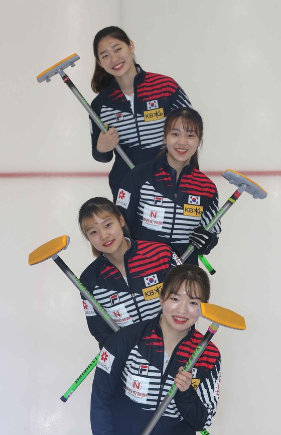 カーリング女子韓国代表チーム。