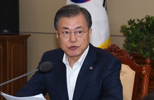 文在寅大統領（写真＝青瓦台写真記者団）