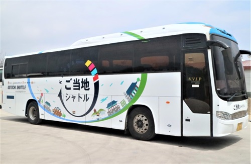 「ＫＯＲＥＡご当地シャトル」バス（写真提供＝韓国観光公社）