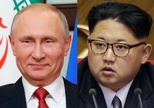 ロシアのプーチン大統領と北朝鮮の金正恩国務委員長（写真＝中央フォト）