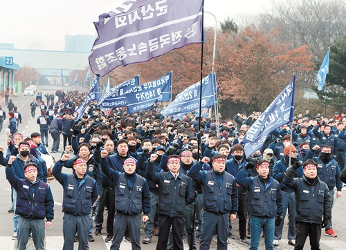 韓国ＧＭ労働組合［中央フォト］