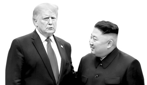 米国のトランプ大統領と北朝鮮の金正恩国務委員長　［中央フォト］