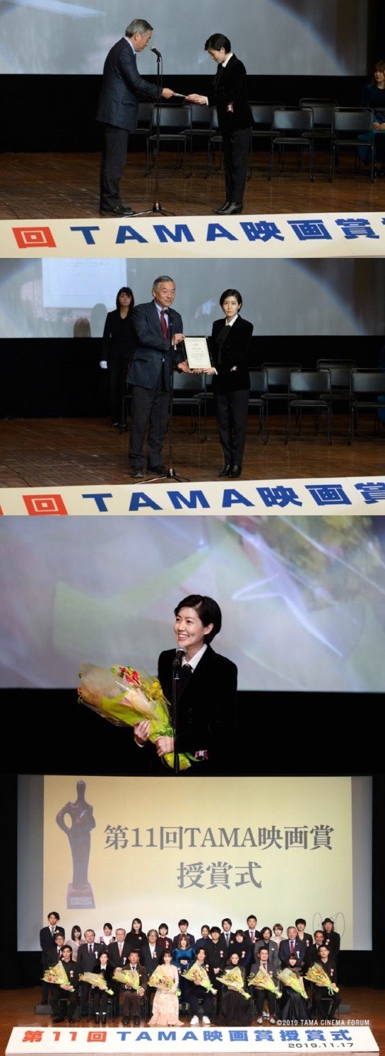 女優シム・ウンギョンが映画『新聞記者』で第２９回ＴＡＭＡ映画賞の最優秀新進女優賞を受賞した。［写真　マネジメントＡＮＤ］