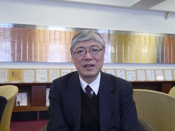 １０日、中央日報のインタビューに応じた京都大の中西寛教授。［ソ・スンウク特派員］