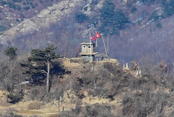 江原道高城（カンウォンド・コソン）の北朝鮮軍ＧＰ。（※同写真は資料写真で、記事内容とは関係ありません）［中央フォト］