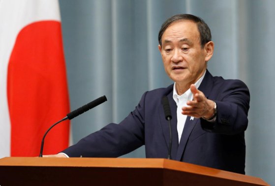 安倍政権で官房長官を務めてきた菅義偉氏が日本の新首相に決まった。［中央フォト］