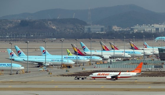 今年３月２日の仁川国際空港ターミナル。　キム・ソンリョン記者