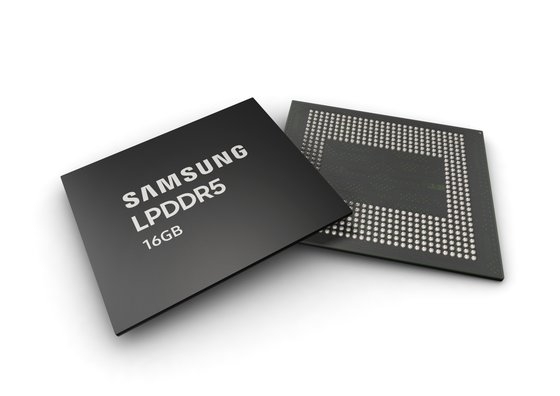 サムスン電子が開発した第３世代１０ナノ級のモバイルＤＲＡＭ［写真　サムスン電子］