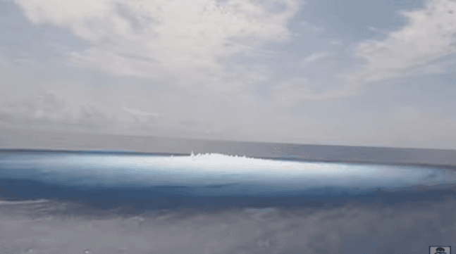 米国海軍の原子力空母「ジェラルド・フォード」。［映像　Ｄａｎｇｅｒ　ＭｉｎｅのＹｏｕＴｕｂｅ　キャプチャー］