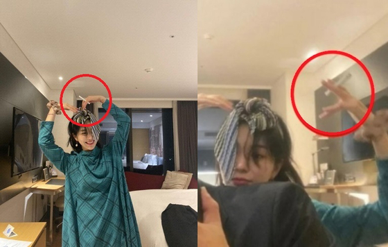 クォン・ミナは６日、インスタグラムに恋人と一緒にホテルの客室でタバコを吸う写真を公開したが、室内喫煙の論争が起こった。