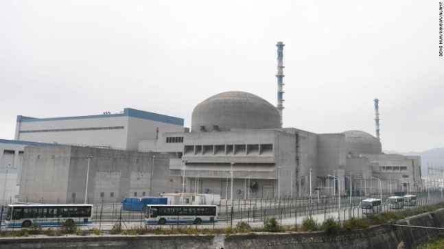 中国広東省台山原子力発電所。［写真　ニュース１］